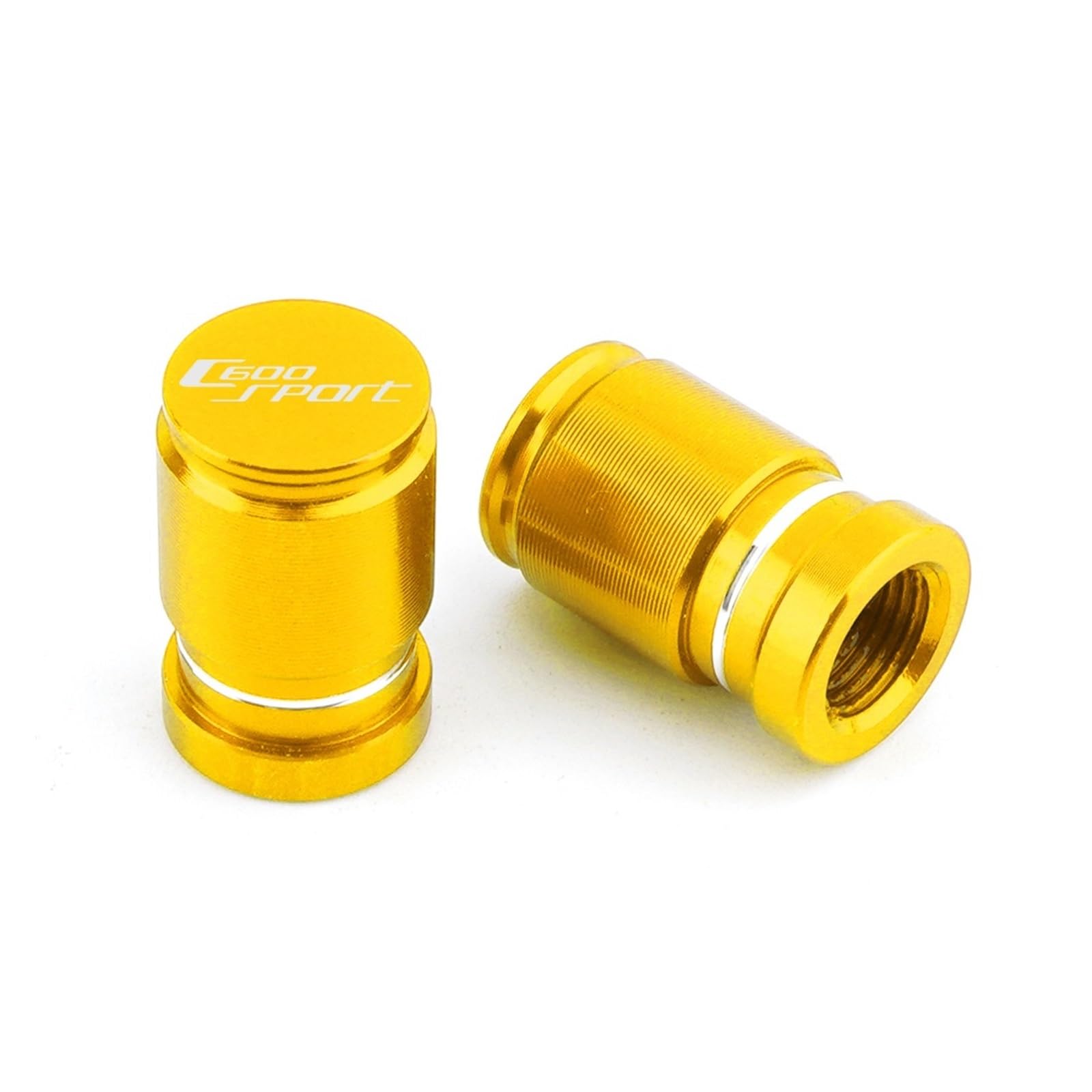 Ventildeckel für Motorradreifen Für C600 Sport C 600 Sport 2011-2015 Motorrad CNC Aluminium Rad Reifen Ventil Stem Caps Luftdichte Abdeckung Stecker Zubehör(Gold) von SiMuRYP