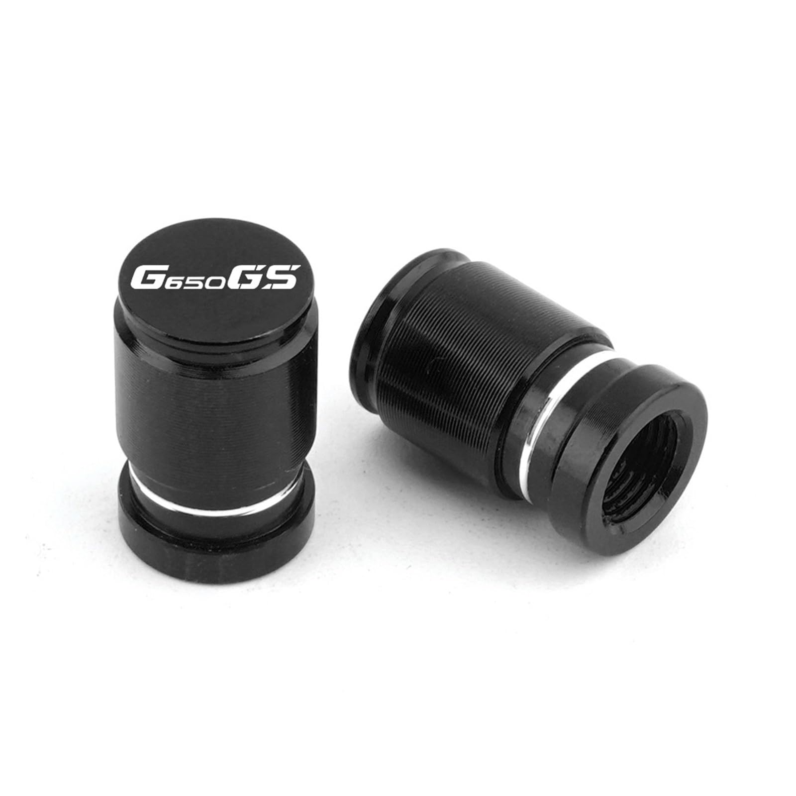 Ventildeckel für Motorradreifen Für G650GS G650 G 650 GS 2011-2018 Motorrad Zubehör CNC Aluminium Reifen Ventil Air Port Stem Abdeckung Caps Stecker(Black) von SiMuRYP