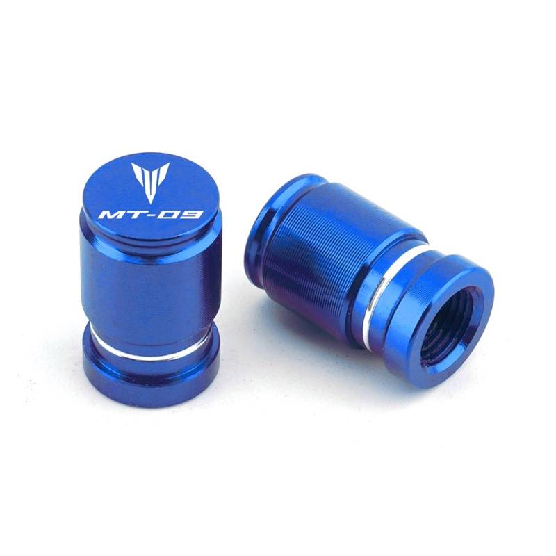 Ventildeckel für Motorradreifen Für MT-09 MT09 Mt 09 2023 2022 2021 Motorrad CNC Aluminium Rad Reifen Ventil Air Port Stem Caps Zubehör(Blue) von SiMuRYP