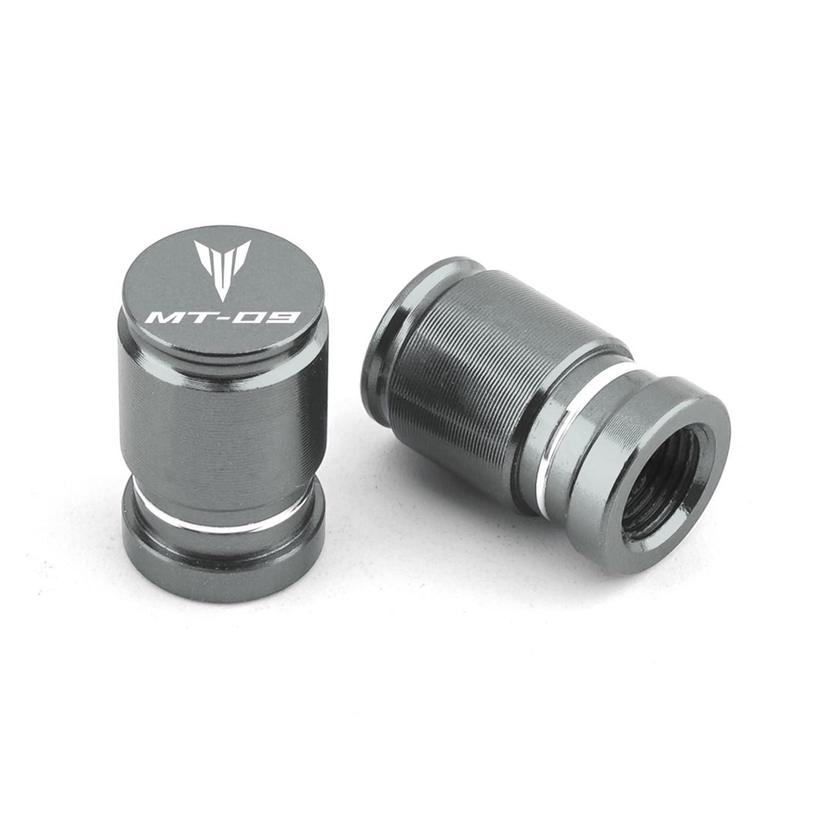 Ventildeckel für Motorradreifen Für MT-09 MT09 Mt 09 2023 2022 2021 Motorrad CNC Aluminium Rad Reifen Ventil Air Port Stem Caps Zubehör(Grey) von SiMuRYP