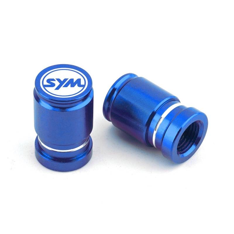 Ventildeckel für Motorradreifen Für SYM CRUISYM 125 150 180 250 300 300i CRUISYM300 Alpha Motorrad CNC Zubehör Rad Reifen Ventil Stem Cap Luftdichte Abdeckung(Blue) von SiMuRYP