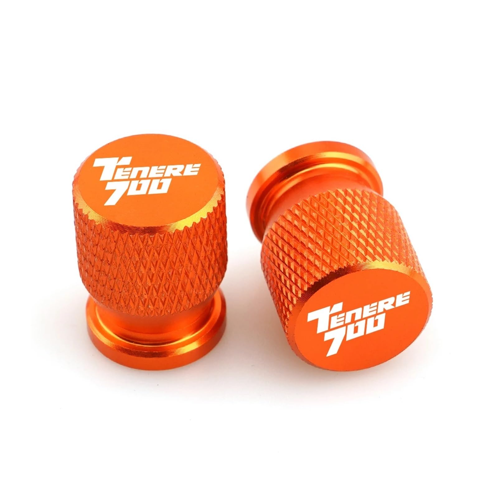 Ventildeckel für Motorradreifen Für TENERE700 Tenere700 Motorrad Universal Reifen Ventil Air Port Stem Abdeckung Kappe Stecker CNC Aluminium Zubehör(Orange) von SiMuRYP