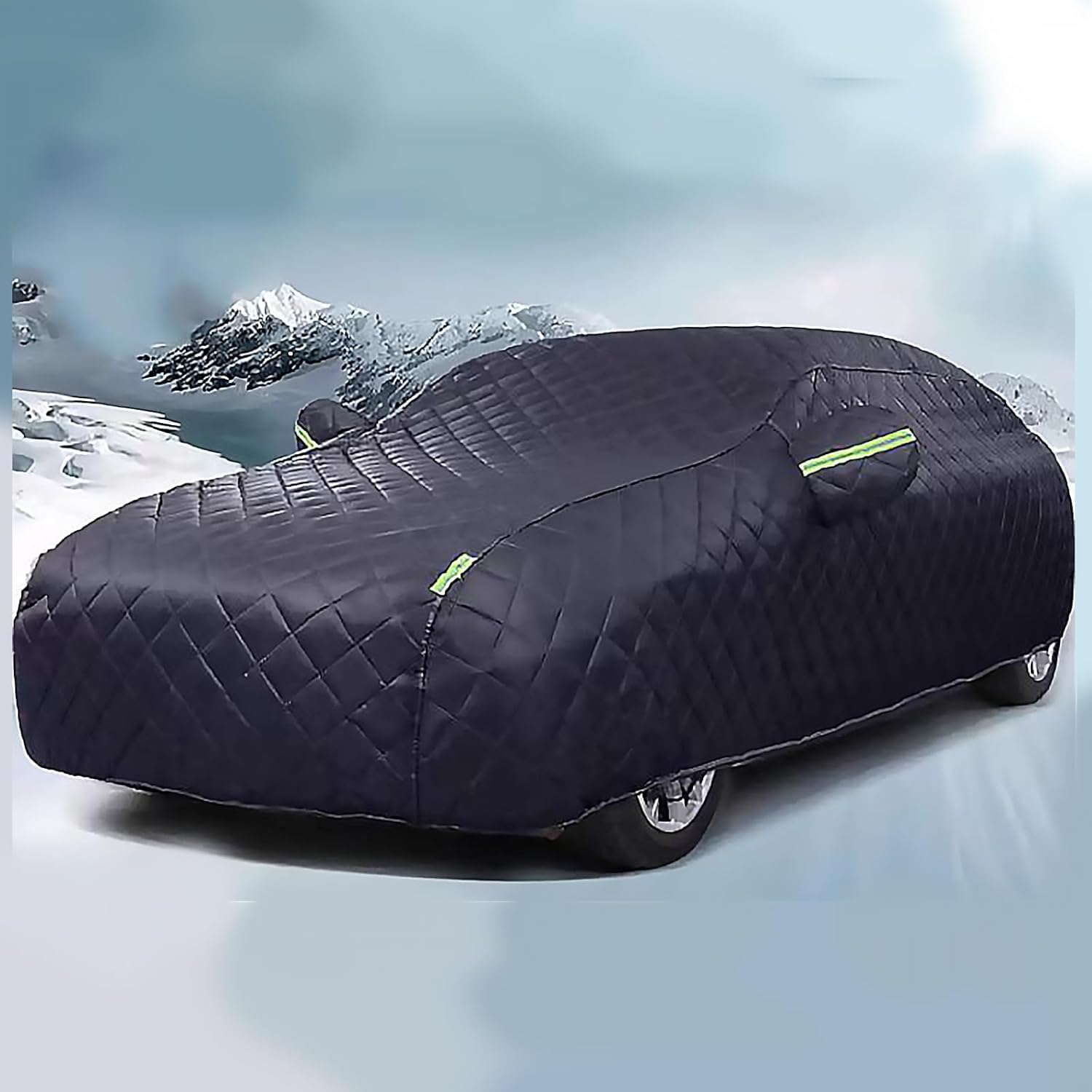 Winter Autoplanen für Seat Altea/Altea XL/Altea Freetrack, Wasserdicht Atmungsaktiv Hagelschutz Uv Beständig Autoabdeckungen,Black von SibblE