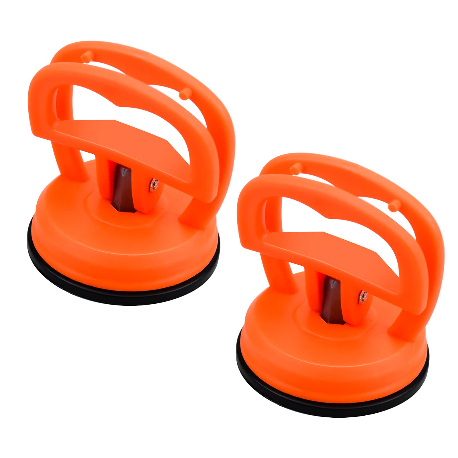 Sidereum 2 Stück Saugheber 5.7 cm Auto Dellen Saugnapf Dent Abzieher Mini Gummisauger Glassauger Saugheber für Computer-Bildschirmen Auto Body Dent Abzieher Ausbau Werkzeug（Orange） von Sidereum