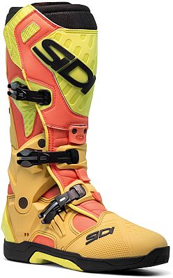 Sidi Crossair, Stiefel - Gold/Hellrot/Neon-Gelb - 40 EU von Sidi