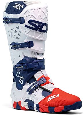 Sidi Crossair X Messy, Stiefel - Weiß/Dunkelblau/Rot - 39 EU von Sidi