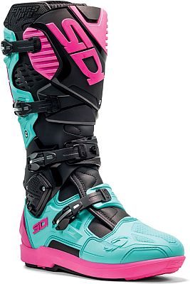 Sidi Crossfire 3 SRS, Stiefel - Schwarz/Mint/Pink - 46 EU von Sidi