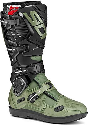 Sidi Crossfire 3 SRS, Stiefel - Schwarz/Oliv - 43 EU von Sidi