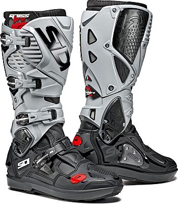 Sidi Crossfire 3 SRS, Stiefel - Schwarz/Hellgrau - 42 EU von Sidi