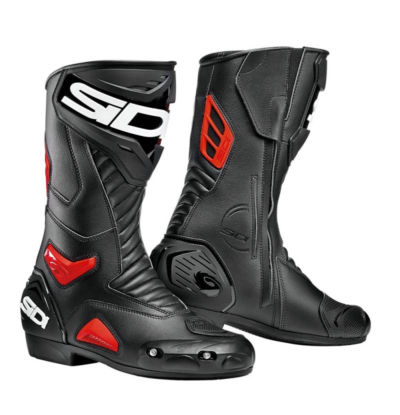 Sidi Performer Stiefel, Schwarz-Rot, Größe 45 von Sidi