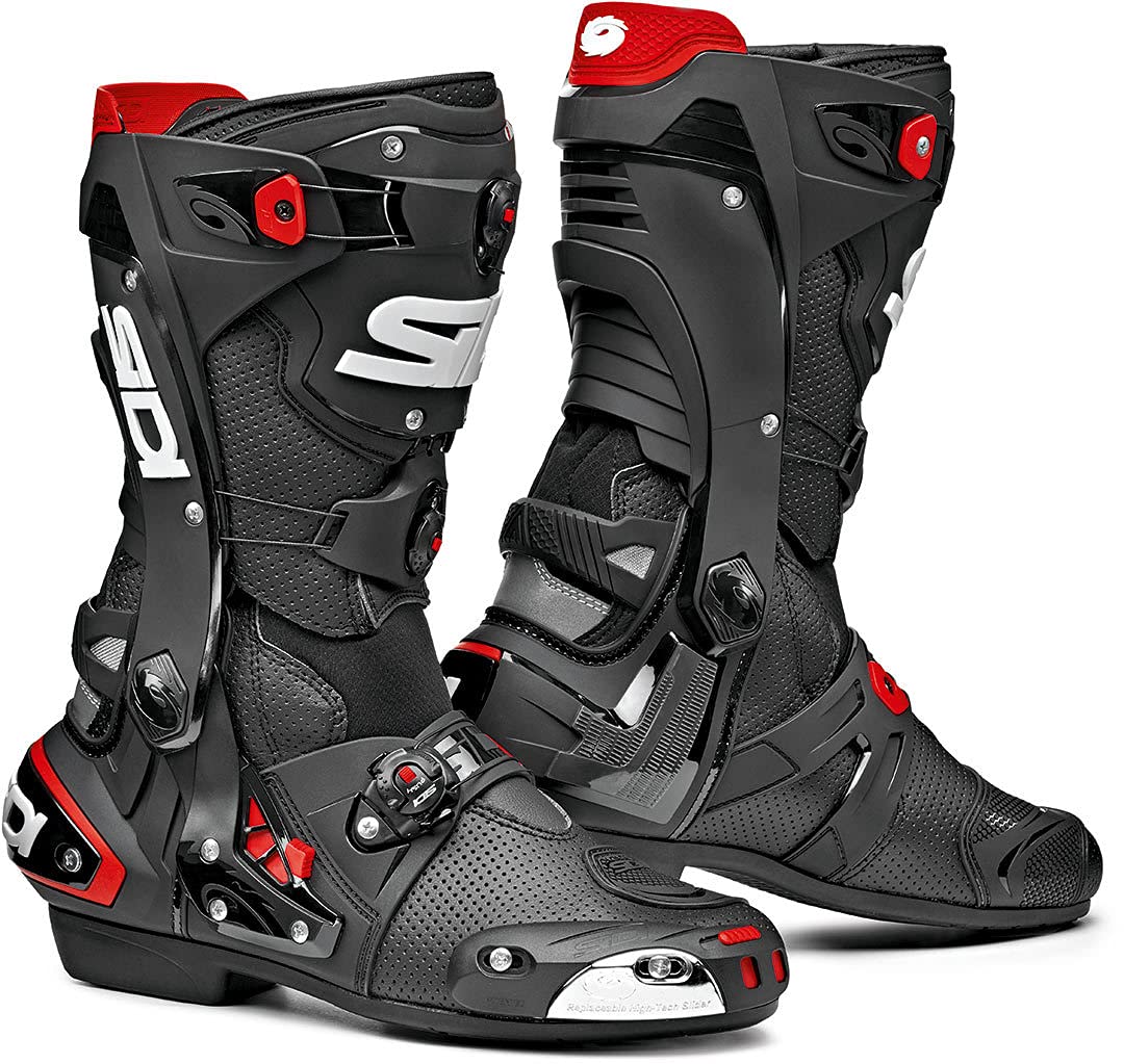 Sidi Rex Air Motorradstiefel (Black/Red,46) von Sidi