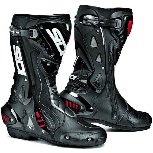 Sidi Stealth ST - Motorrad-Stiefel mit Belüftung - Sport/Racing - Schwarz - EU47 von Sidi