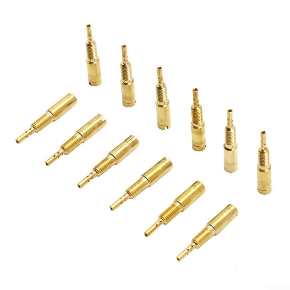 Sileduove Gold Vergaser Leerlaufstrahl Slow Pilot Düsen für Mikuni TM333640 VM28486 HS40, 1230302016 von Sileduove