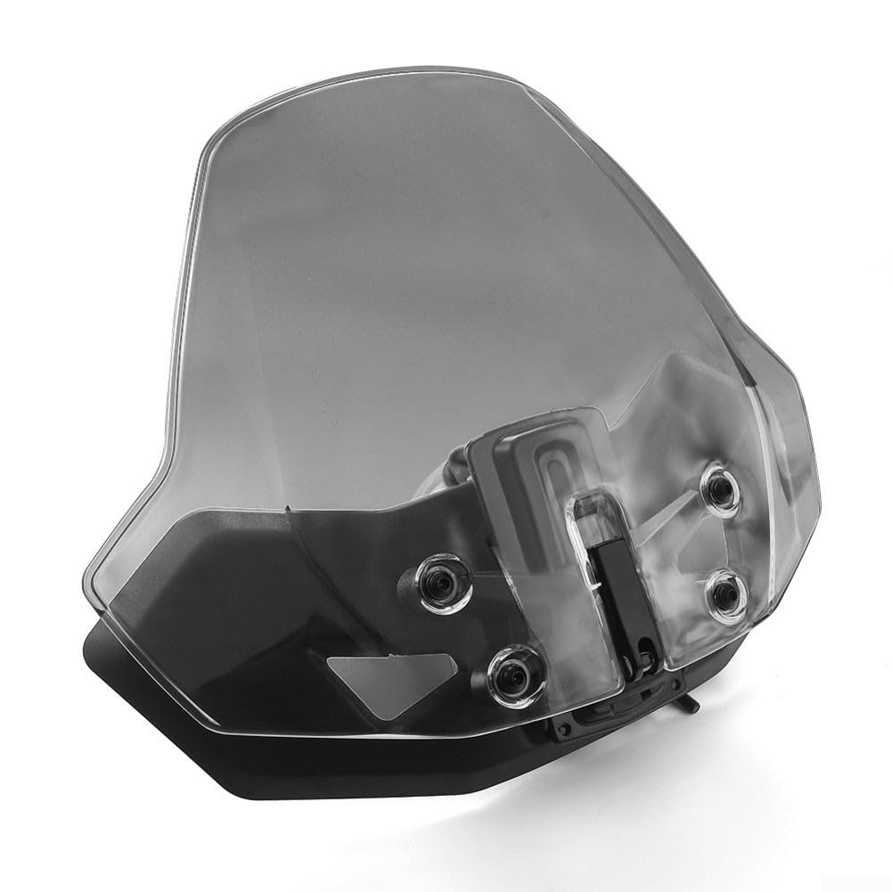 Sileduove Einstellbare Windschutzscheibe, Windabweiser Motorrad, Windschutzscheibe Windschutz Schild Für Can-Am Für Ryker 600 900(Grey) von Sileduove