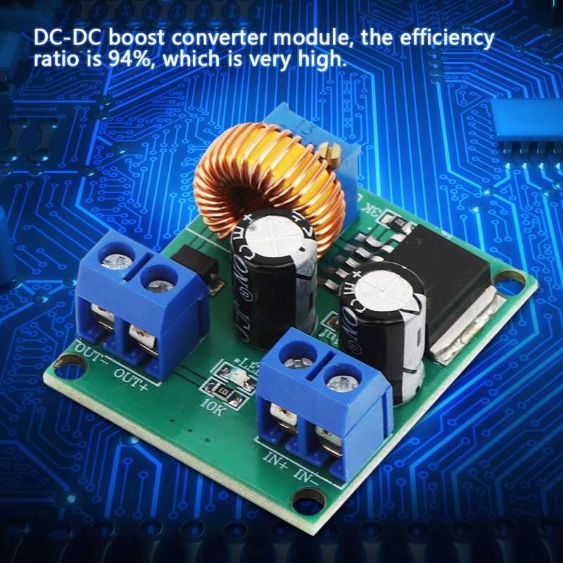 SilkRoadSupply DC DC -Boost -Konverter Hochleistungsverstellbarer Step -Up -Spannungsregler -Reglermodul für Elektronikprojekte 3V bis 35 V Eingang 4 V bis 40 V Ausgan von SilkRoadSupply