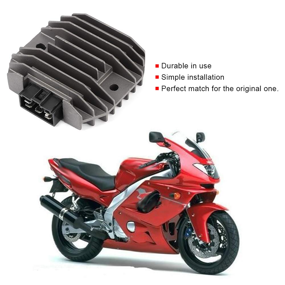 SilkRoadSupply Regler -Gleichrichter -Motorrad -Aluminium -Legierungsspannungsstabilisator für YZF YZFR6 FZ6 XP TMAX ABS Robuster Austausch Teil 78x89mmmm von SilkRoadSupply