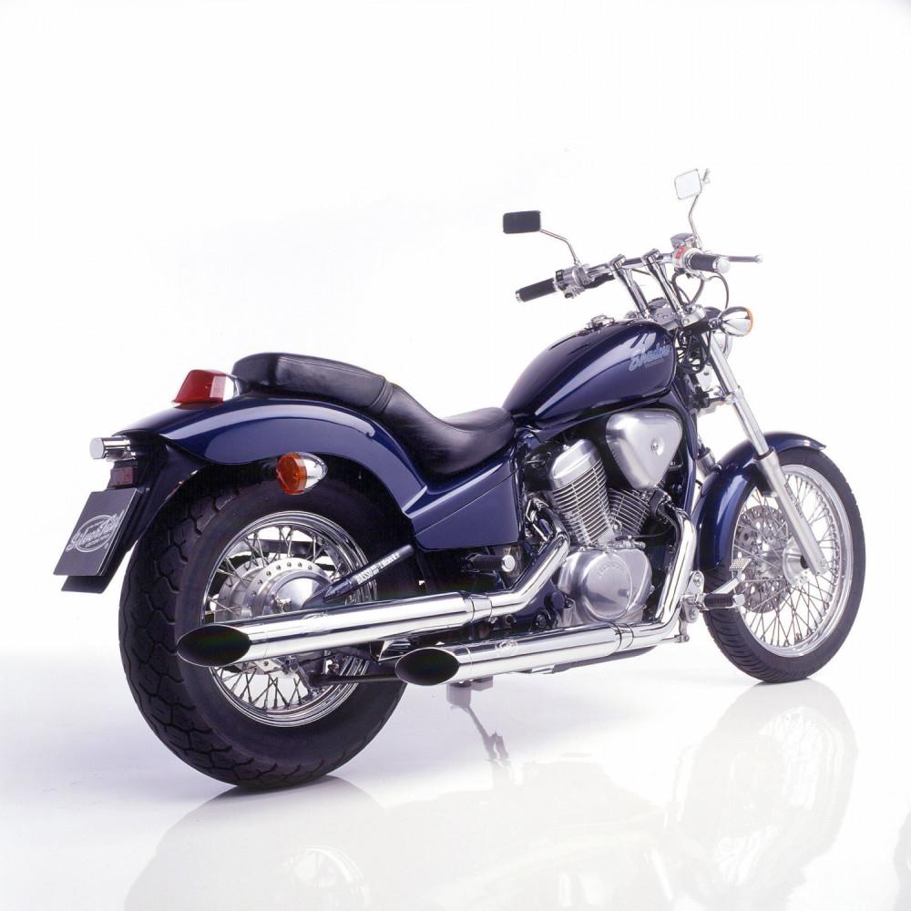 Auspuff Komplettanlage SilverTail K02 Honda VT 600 C Shadow Bj. 1988-2000 von SilverTail