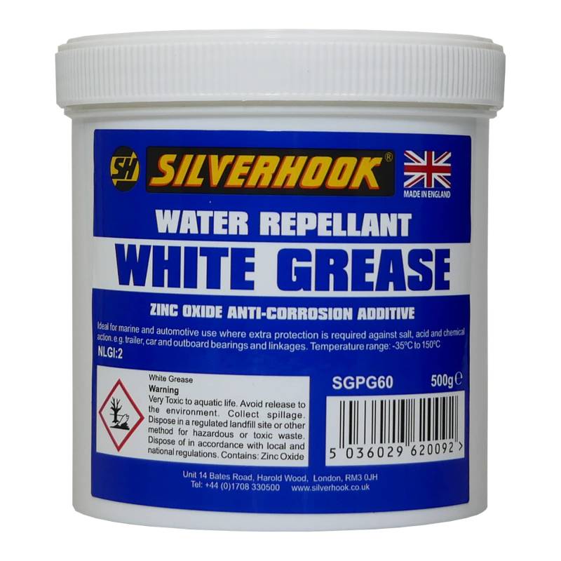 SILVERHOOK sgpg60 White Grease Wasserabweisendes Pflegemittel, 500 g von Silverhook