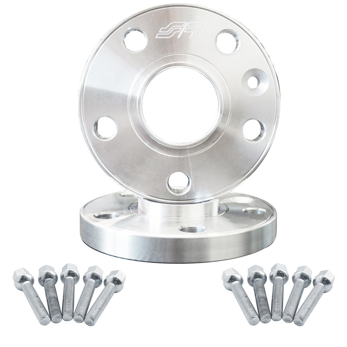 SIMONI RACING DR038/B15 Distanzscheiben 15 mm mit Schrauben Schlüsselweite 17 14x1.5 L.45 mm sphärisch von Simoni Racing