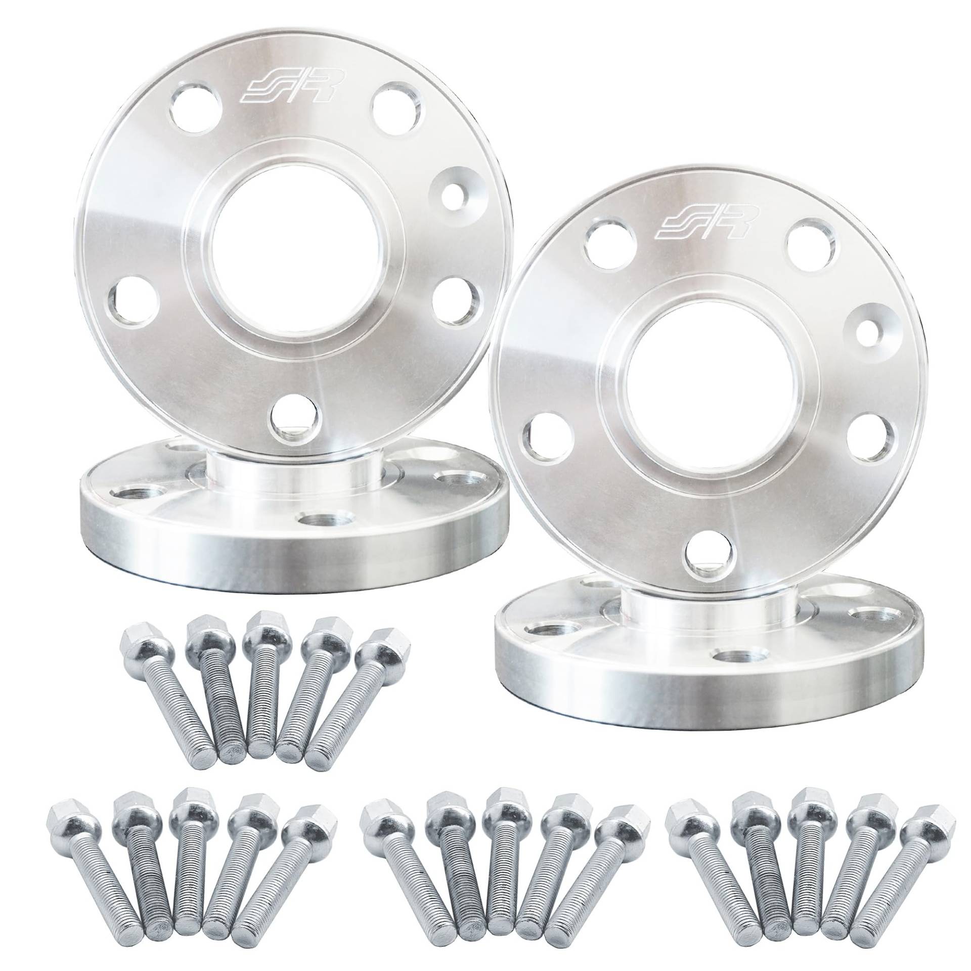 SIMONI RACING Kit Vorder- und Hinterachs-Distanzscheiben, 13mm und 20mm, mit Schrauben, Kompatibel mit Audi von Simoni Racing