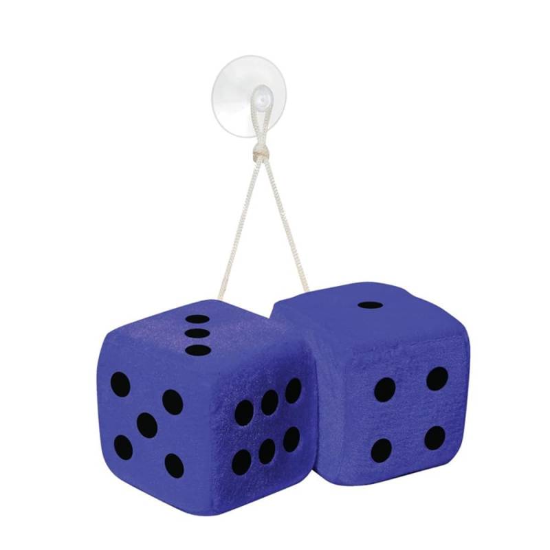 Simoni Racing Microfibre Big Dices 10x10cm - Blau mit weißen Punkten - Satz à 2 Stück von Simoni Racing