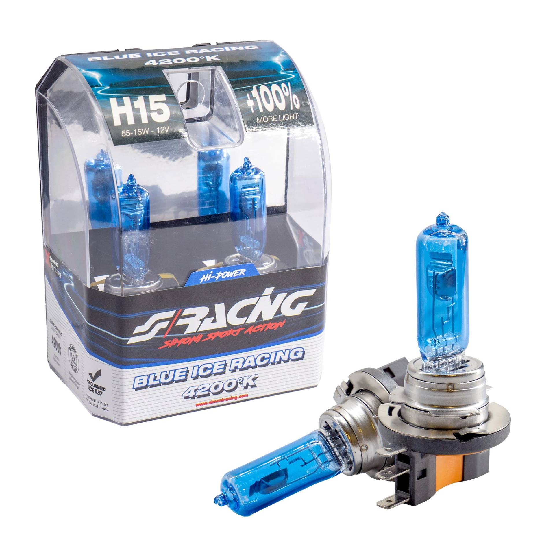 Simoni Racing BIR/H15 Halogen Bulb, Ice Weiß von Simoni Racing