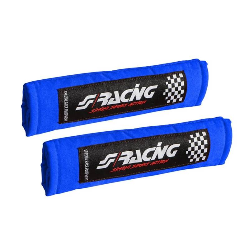 Simoni Racing CC2/B-V Universal Sicherheitsgurt Protektoren, Blau von Simoni Racing