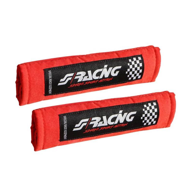 Simoni Racing CC2/R-V Universal Sicherheitsgurt Protektoren, Rot von Simoni Racing