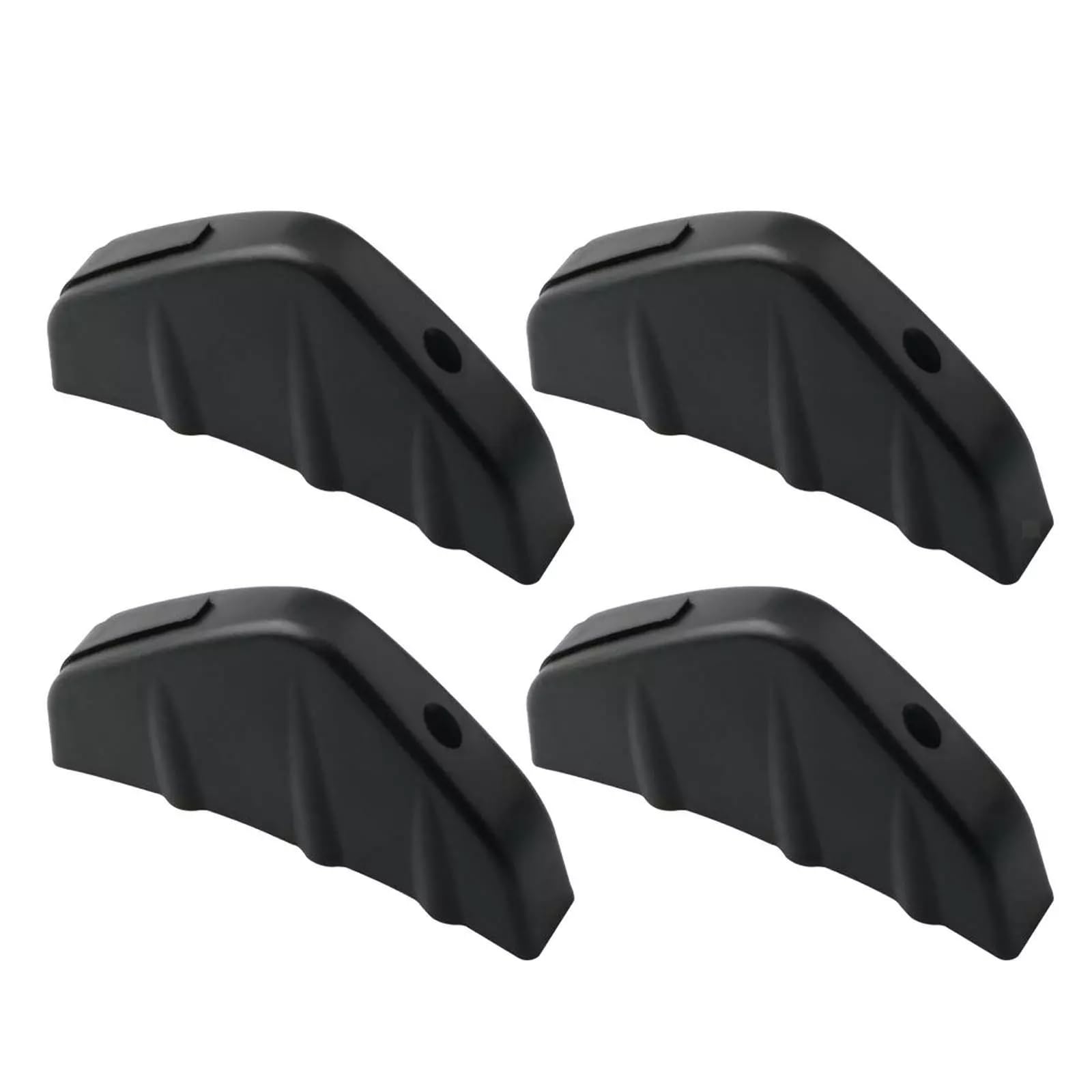 Simoni Racing EB1 Universelle Haifischflossen Diffusoren – 4-teiliges Kit für den hinteren Stoßfänger, Stoßfänger-Spoiler in Schwarz von Simoni Racing