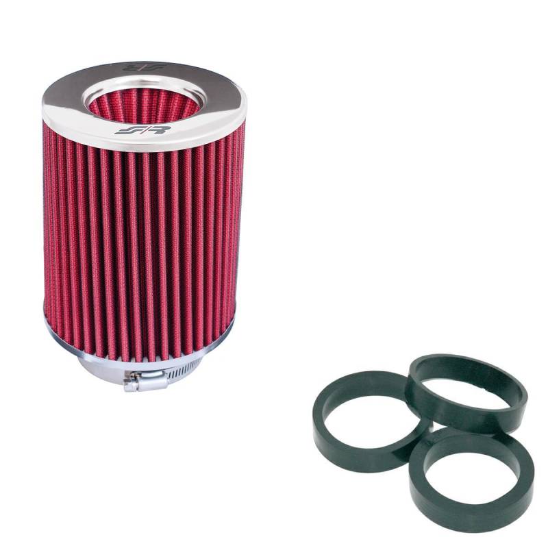 Simoni Racing FSR/UB Double Cone Filter, Chrome Cap, Red Cotton von Simoni Racing