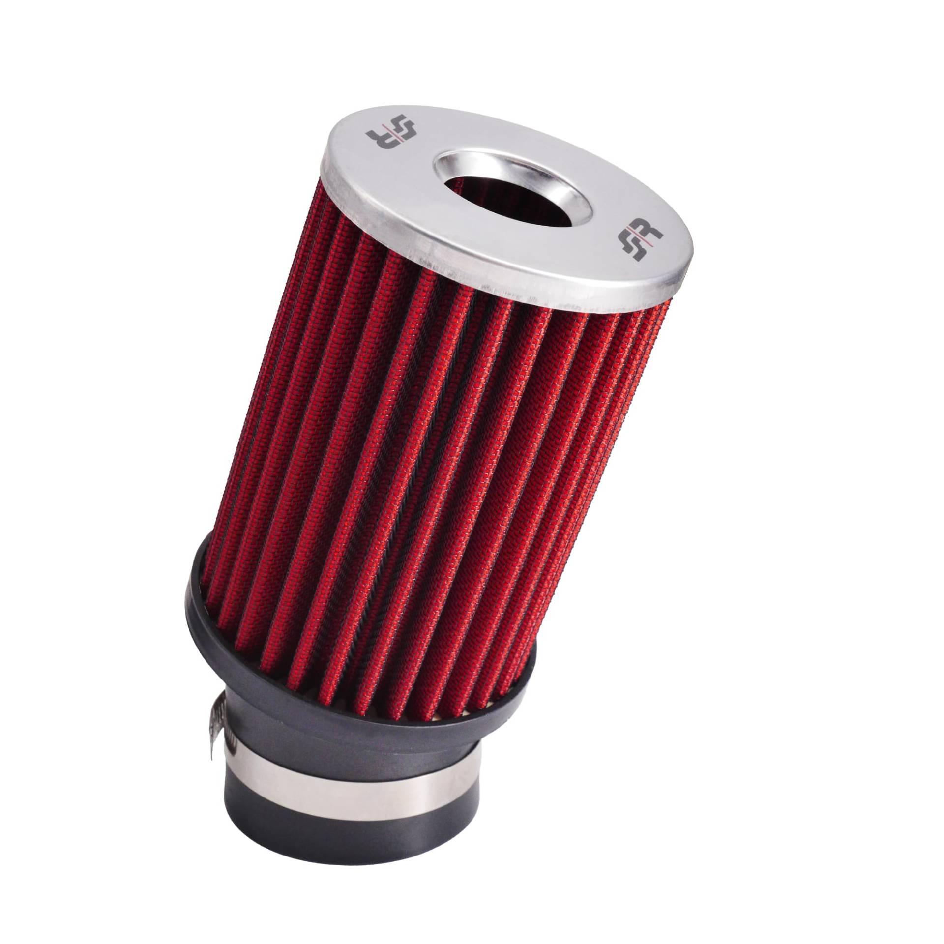 Simoni Racing FSR/UP Bikonischer Luftfilter geneigt um 45°, Durchmesser 67mm, universal, rote Baumwolle von Simoni Racing