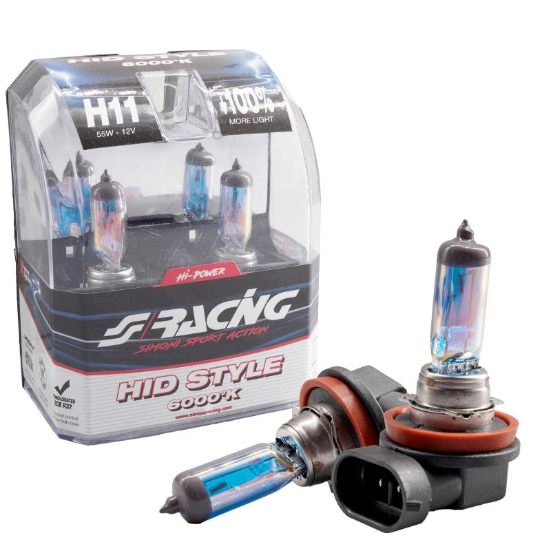 Simoni Racing HS11 Halogenbirne H11, Hyper White Light von Simoni Racing