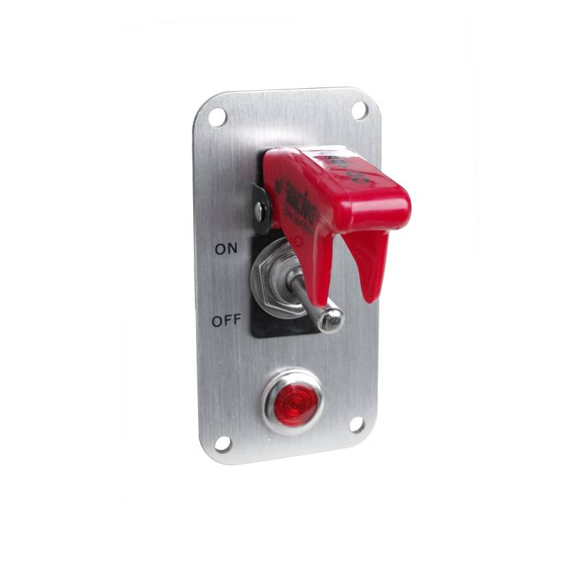 Simoni Racing ISR/3R-L Universal Switch mit Crome Pannel, Chrome und Rot von Simoni Racing