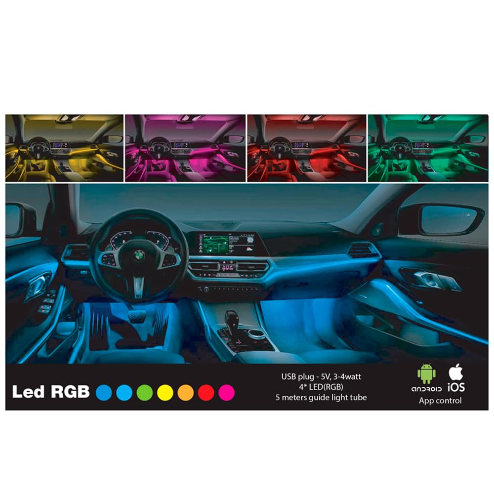 Simoni Racing Innenraum-Ambiente-Licht RGB-LED - 5 Meter von Simoni Racing