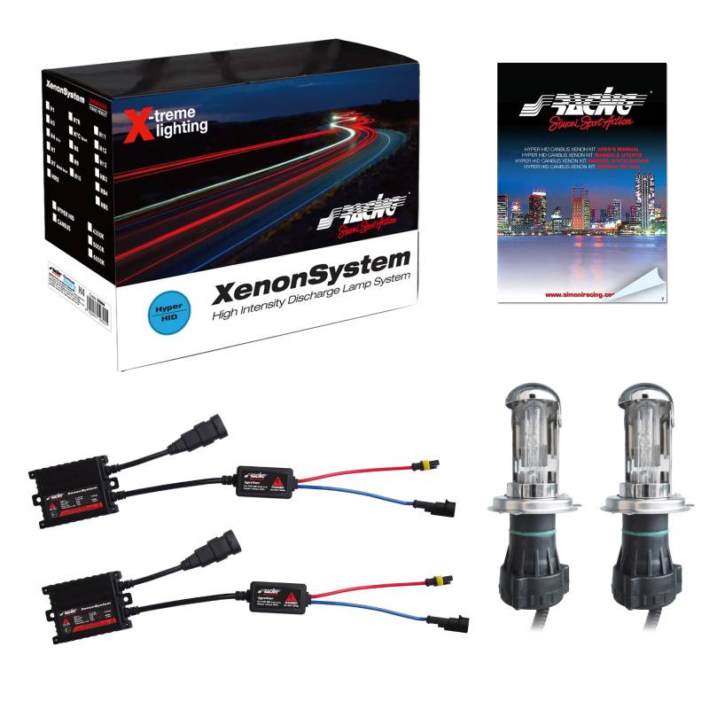 Simoni Racing N5H4 Kit Xenon Slim Hyper Hid 35 W Double Beam, White Light von Simoni Racing