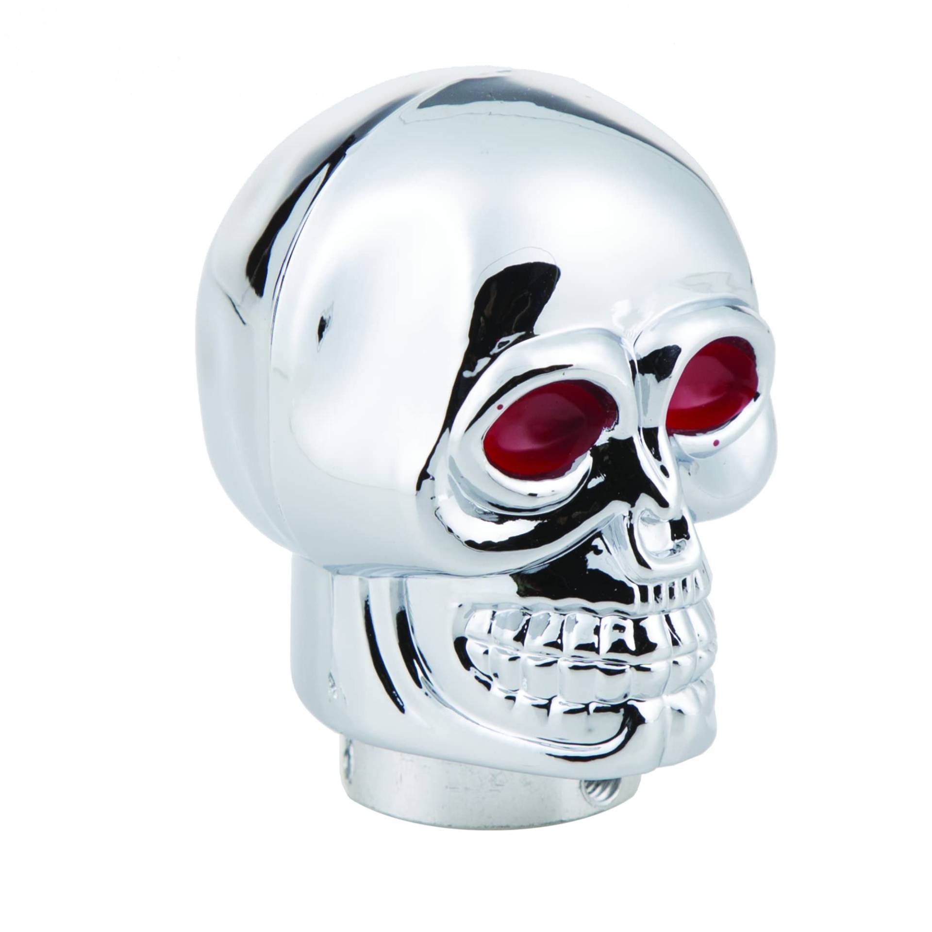 Simoni Racing SKE/X Knob Skull mit Red Eyes, Chrome von Simoni Racing