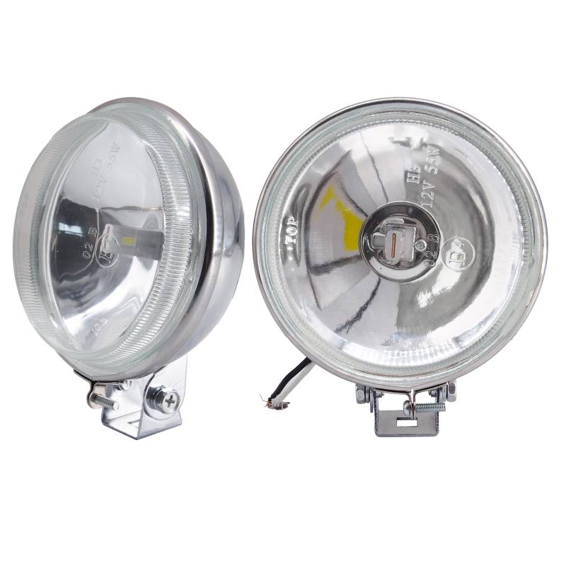 Simoni Racing SR/DL6 Depth Light, 2 Universelle Zusatzscheinwerfer, LED-Tiefenlichter, 12V, Rund, Universell, Superweißes Licht, H3 Lampe von Simoni Racing