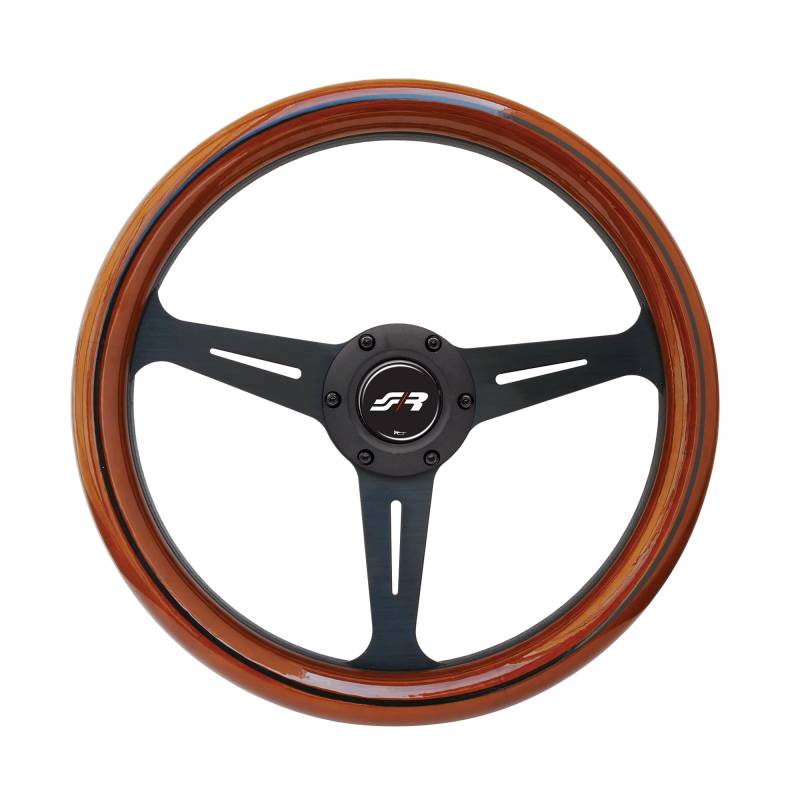 Simoni Racing Universal Lenkrad Futa - Holz - Durchmesser 350mm, Schwarz von Simoni Racing