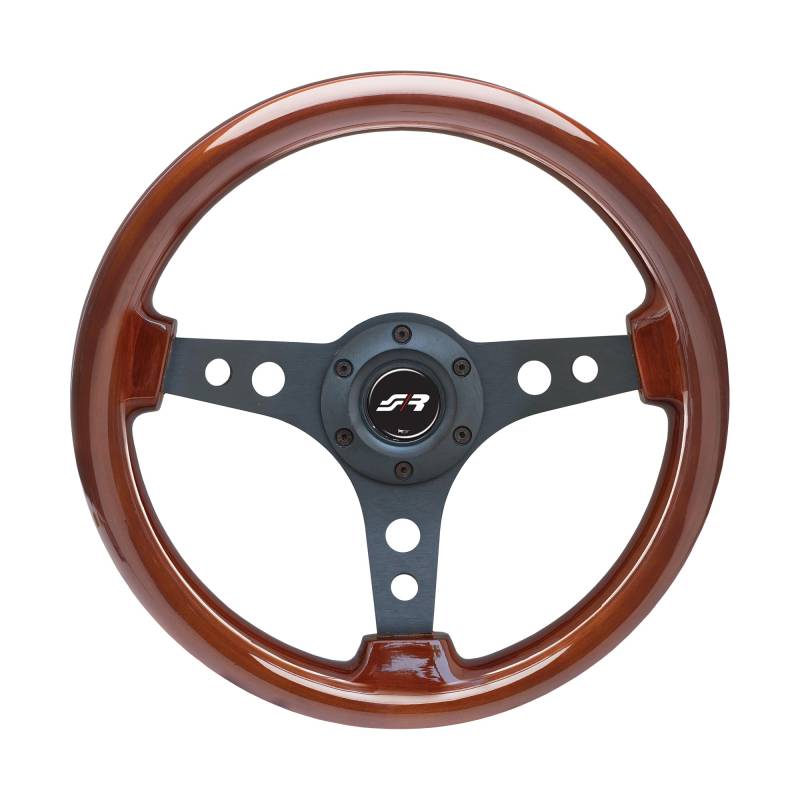 Simoni Racing Universal Lenkrad Tambay - Holz - Durchmesser 330mm, Schwarz von Simoni Racing