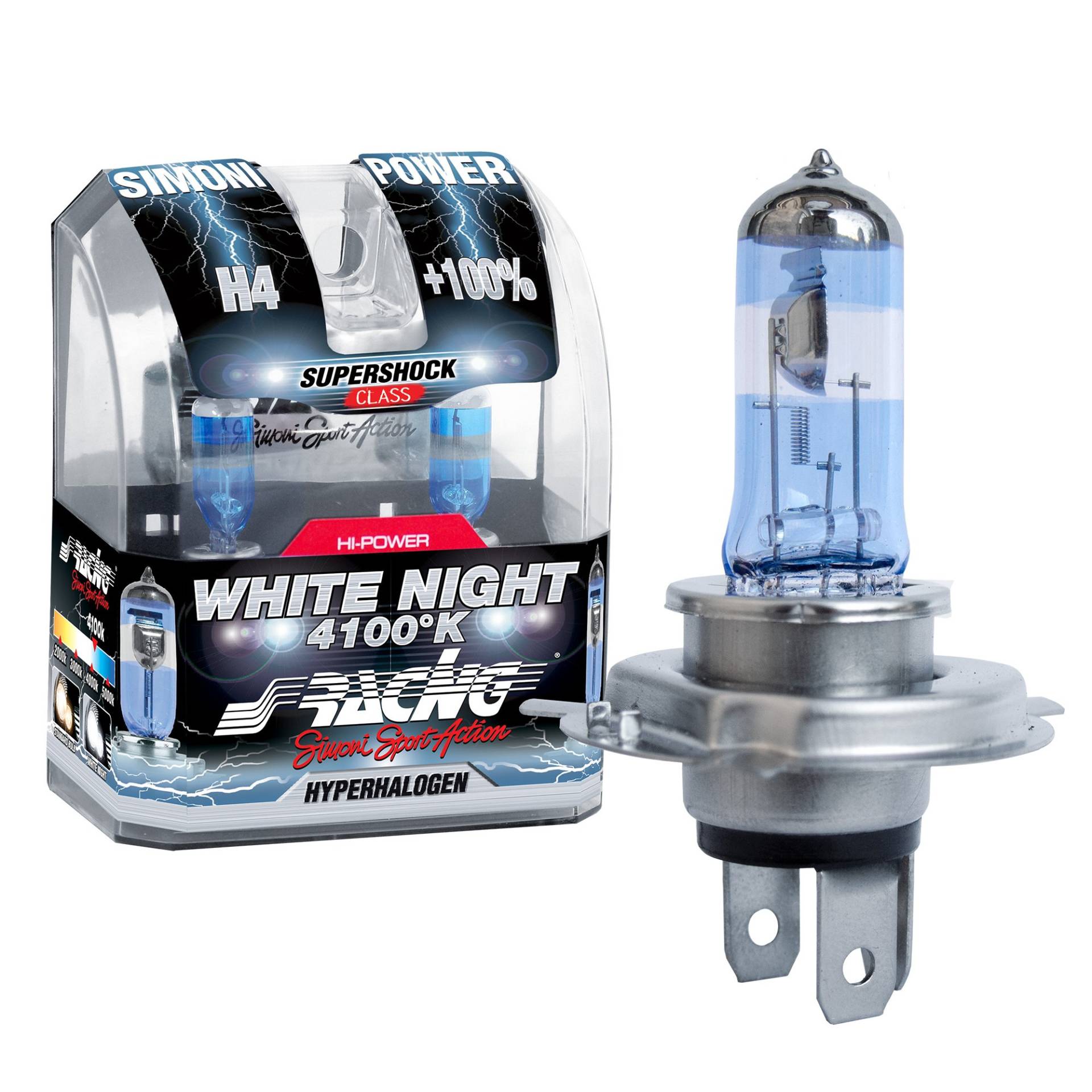 Simoni Racing WN4 Kit 2 Bulbs Beam Type H4, Extra White Light von Simoni Racing