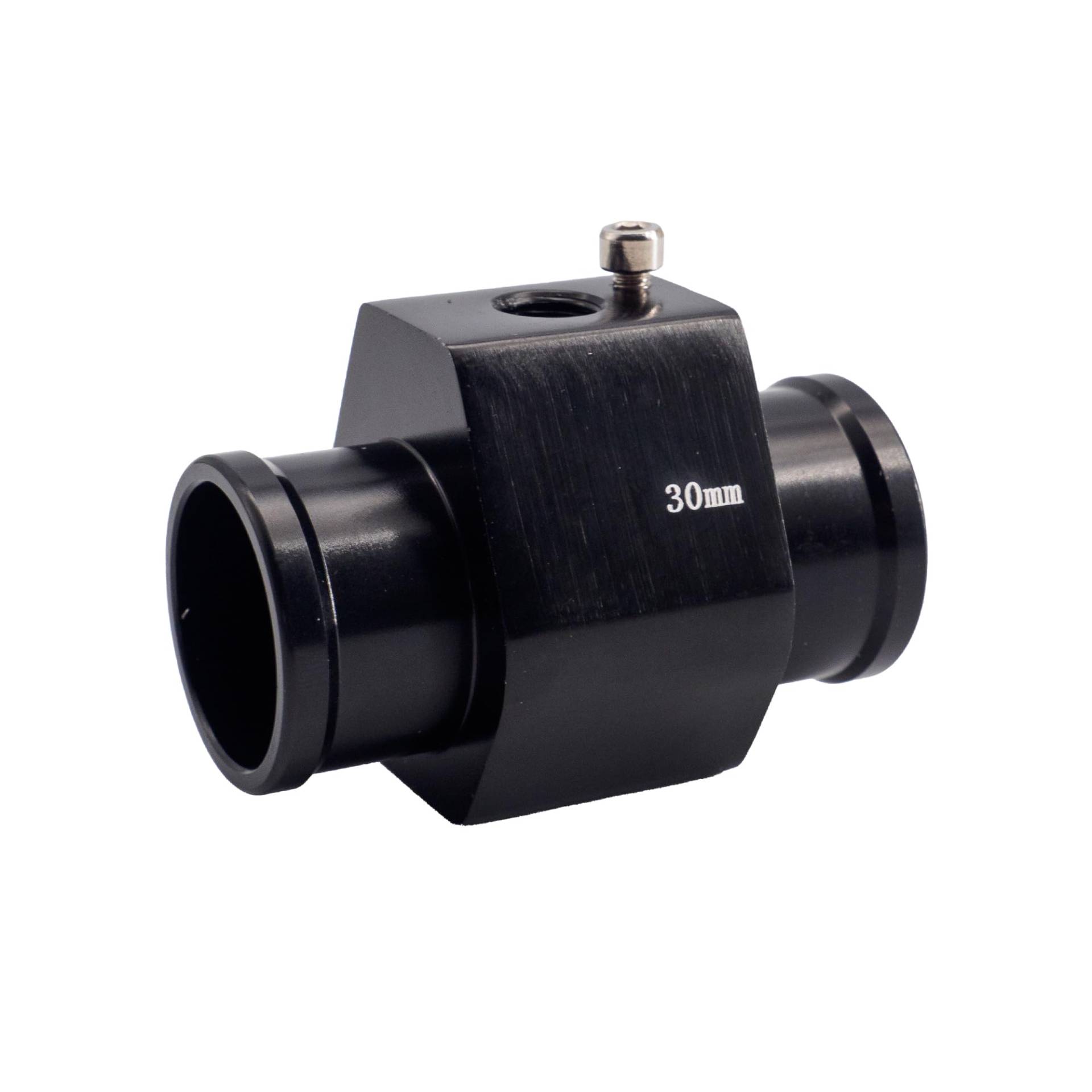 Simoni Racing Wassertemperatursensor-Fitting - Schwarz eloxiertes Aluminium - Ø30mm von Simoni Racing