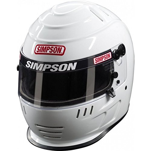 Simpson Racing Simpson 4707341 Speedway Shark Helm, Weiß von Simpson Racing