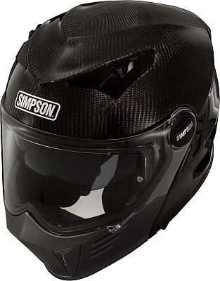 Simpson Darksome Carbon, Klapphelm - Matt-Schwarz - XS von Simpson