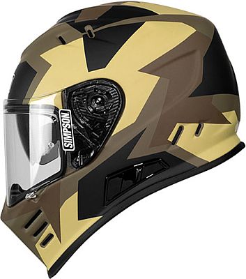 Simpson Venom Comanche, Integralhelm - Matt Oliv/Braun/Schwarz - XL von Simpson