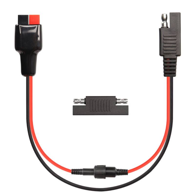 SinLoon SAE auf 30A Stecker Adapterkabel 18WAG Stecker Power Pol Adapter mit 5A Sicherung für tragbare Solar Generator Kraftwerken, Motorräder, LKW und andere Geräte mit SAE-Steckern von SinLoon