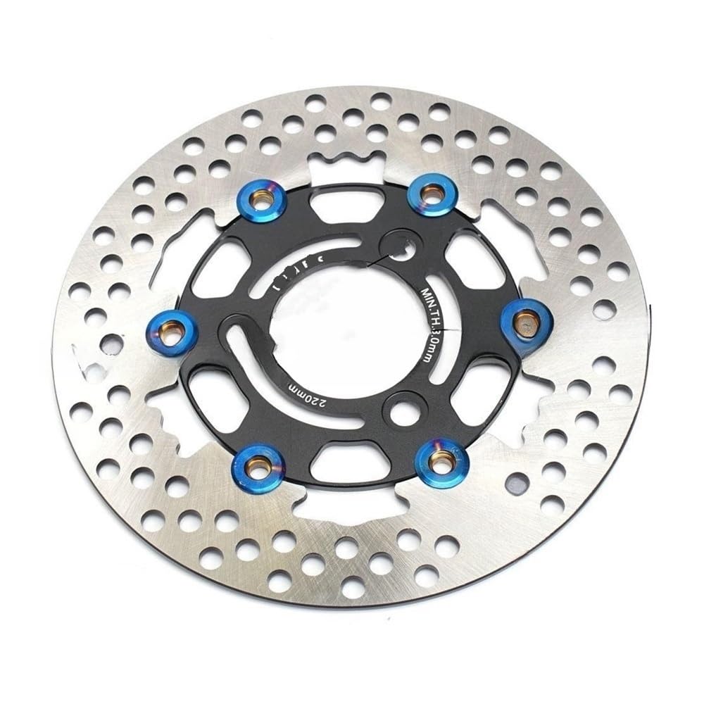 Bremsscheibe Rotor Motorrad 220mm Bremssattel Disc Rotor Disk Schwimmende 3 Loch Pitching 70 Universal Für Street Bike Pedal Bike Pitbike Für Yahama von SinSed