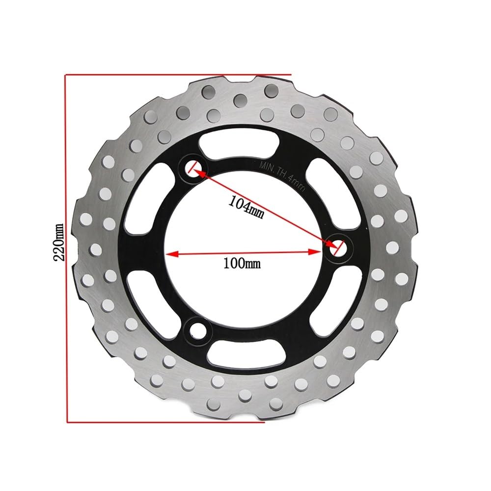 Bremsscheibe Rotor Motorrad 290mm 220mm Motorrad Vorne Hinten Bremsscheibe Scheibenbremse Für K&awasaki Für Ninja 250R EX250 EX250R 2008 2009 2010 2011 2012 von SinSed