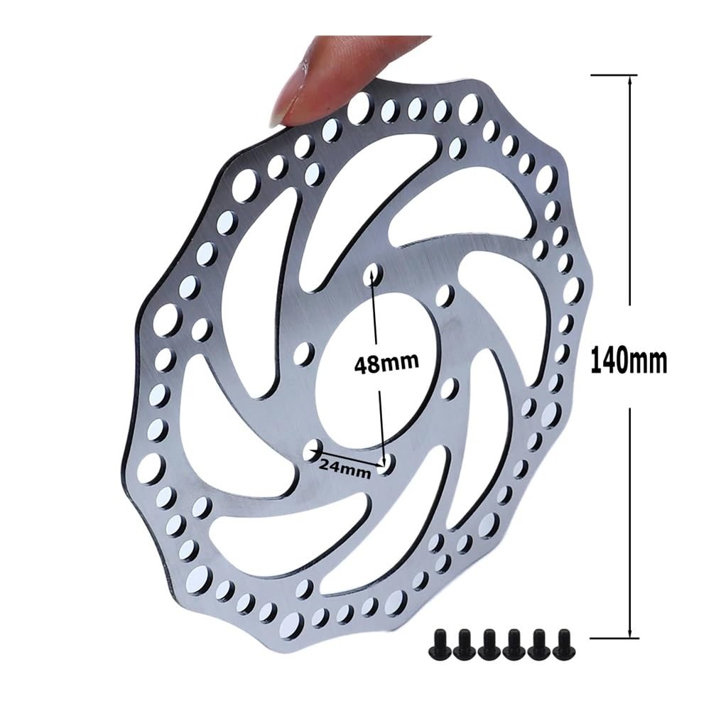 Bremsscheibe Rotor Motorrad 3 Löcher 6 Löcher Scheibenbremsstück Rotor 140 Mm Roller Scheibenbremsen Rotor Mit Schraube Roller Zubehör von SinSed