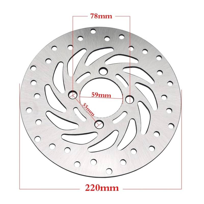 Bremsscheibe Rotor Motorrad Moto Roller Vorderen Bremsscheibe Für PCX125 S 2012-2019 PCX150 SH 125i ANC 125E 2014-2018 SH125i Für Vision NSC110 NSC von SinSed