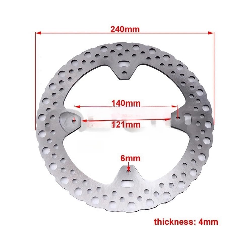 Bremsscheibe Rotor Motorrad Motorrad 240MM Bremsscheibe Rotor Disc Für CR 125 CRF 250 CRF 450 ERX 2002-2008 Vorne Hinten Bremsscheibe Teile von SinSed